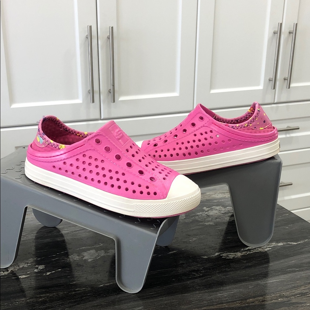 Skechers Foamies Guzman Steps Kids Water Shoes | Hot Pink | Slip On